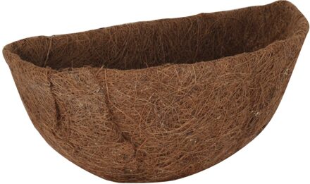 2 Stuks Half Ronde Voor Opknoping Mand Indoor Outdoor Coconut Fiber Liner Thuis Planter Bloempot Tuin Vervanging Accessoires 14 duim