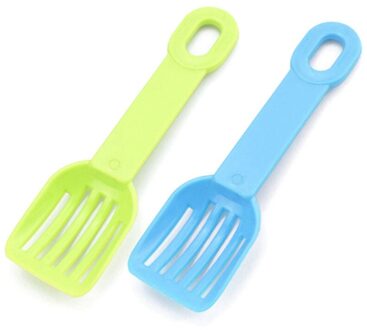 2 Stuks Hamster Kattenbakvulling Scoop Creatieve Plastic Hamster Scooper Kleine Dier Scooper Kattenbakvulling Schop Kleine Huisdier Cleanning Tool 4
