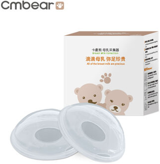 2 Stuks Herbruikbare Cmbear Draagbare Borstvoeding Collector Postpartum Zwangere Vrouwen Voorkomen Lekkage Melk Pp Collector