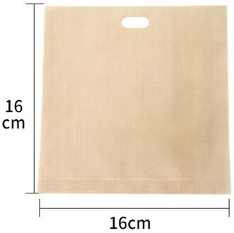 2 Stuks Herbruikbare Hoge Temperatuur Toast Zak Non-stick Magnetron Zak Barbecue Tas Sandwiches Bakken Toast 2stk klein