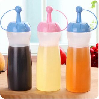 2 Stuks Herbruikbare Squeeze Fles Draagbare Kruiderij Dispenser Salade Saus Ketchup Honing Containers Voor Luncheon Keuken Picn