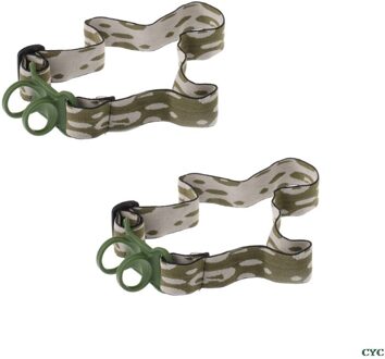 2 Stuks Hoofdband Elastische Handsfree Koplamp Riem Voor 22-30Mm Zaklamp Zaklamp