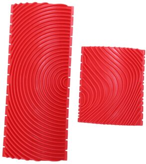 2 stuks Hout Korrelen Grain Rubber Patin Schilderij Effecten DIY Muur Decoratie Gereedschappen