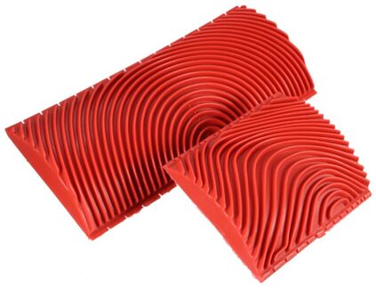 2 stuks Hout Korrelen Grain Rubber Patin Schilderij Effecten DIY Muur Decoratie Gereedschappen