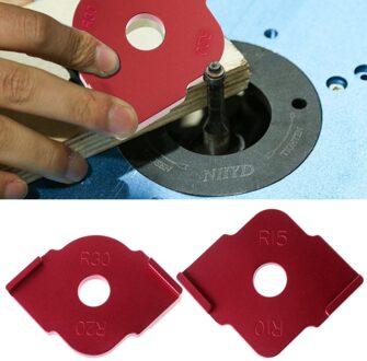 2 Stuks Houten Paneel Radius Quick-Jig Router Tafel Bits Jig Hoek Sjablonen Kit