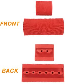 2 Stuks Imitatie Houtnerf Decoratieve Borstel Muur Textuur Diy Huishoudelijke Art Tool Kantoorgebouw Verf Roller Set Tuin Rubber