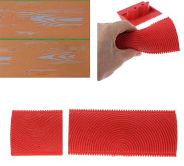 2 STUKS Imitatie Houtnerf Verf Roller Borstel Muur Textuur Art Schilderen Tool Set
