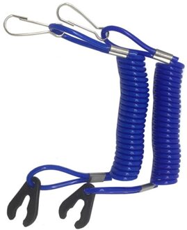2 Stuks Jet Ski Veiligheid Lanyard Tether Koord Boot Buitenboordmotor Veiligheid Tether Blauw Emergency Flameout Schakelaar Trekkoord Hotsale