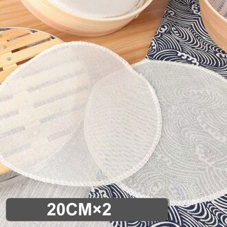 2 Stuks Katoenen Stoom Doek Voor Dampende Rooster Cleaning Stoom Mand Doek Kookgerei Gadget 20cm 2stk