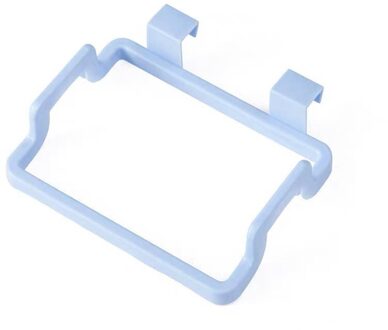 2 Stuks Keuken Deur Terug Draagbare Vuilniszak Beugel Rag Rack Vuilnisbak Rack Keuken Deur Opknoping Prullenbak blauw