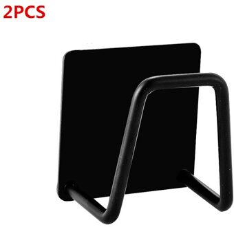 2 Stuks Keuken Lijm Sterke Muur Hanger Haak Sink Sponzen Houder Afvoer Droogrek Organizer Badkamer Zuignap Zelf 2PCSBK