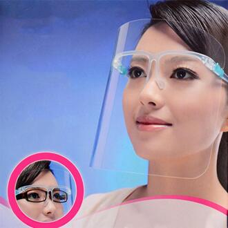 2 Stuks Keuken Speciale Anti-Olie Masker Transparante Olie Voorkomen Masker Praktische Anti-Fog Masker Huishouden Keuken Masker willekeurige Kleur