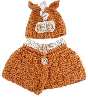 2 stuks Kinderen Cap Sjaal Set Winter Beanie Solid Uil Knit Cap Warm Sjaal Oorbeschermers Hoed czapka ik komin tricotin снуд девочка # D Oranje