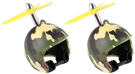 2 Stuks Kip Helm Bescherming Helm Hens Dierbenodigdheden Huisdier Hoed Voor Kip groen camouflage pat