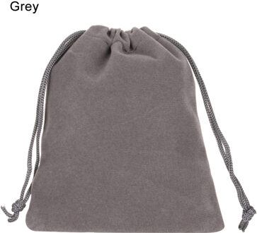 2 Stuks Kleine Velvet Koord Pouch Zak Durble Kerst/Wedding Bags Schoonheid Dobbelstenen Opslag Sieraden Bags Grijs