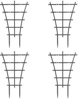 2 Stuks Klimmen Plant Ondersteuning Trellis Potplanten Ondersteuning Tuin Groeiende Beugel Plastic Groenten Decoratieve Trellis Beugel 4stk