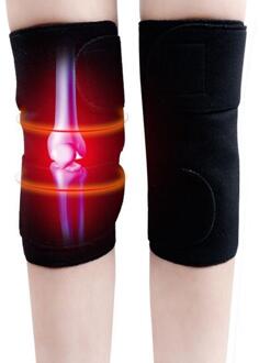 2 Stuks Kniebrace Pads Verstelbare Artritis Knie Protector Toermalijn Zelfopwarming Magnetische Therapie Knie Ondersteuning Beschermende Riem