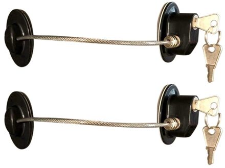 2 Stuks Koelkast Deurslot Sterke Lijm Vriezer Deurslot Bestand Ladeblokkering Kind Veiligheid Kast Slot Met Sleutel