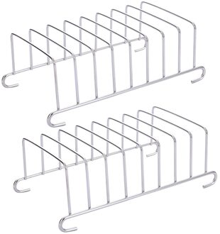 2 Stuks Koken Rekken Roestvrij Stalen Rekken Koken Accessoires Koken Steamers Lucht Friteuse Accessoires Voor Keuken