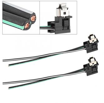 2 Stuks Koplamp Lamp Socket Kabelboom Connector Plug Adapter Lijn Voor H1 Lamp Draad