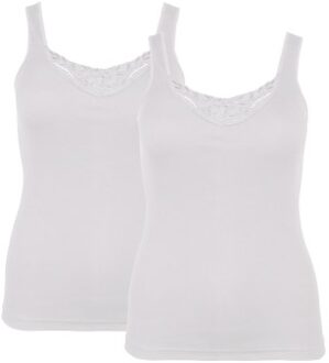 2 stuks Lace Wide Strap Zwart,Wit - 42