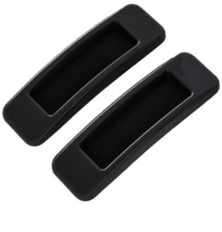 2 Stuks Lade Kast Economische Rechthoek Thuis Pull Windows Handgrepen Abs Zelfklevende Schuifdeuren Knop Plakken Type Kast zwart