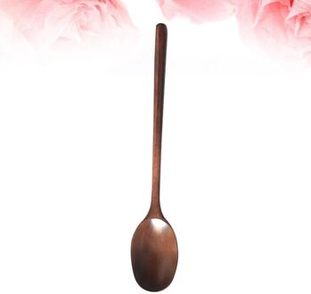 2 Stuks Lange Houten Lepels Huishouden Soep Pollepels Voedsel Serveren Scoop Keukengerei Voor Thuis Restaurant Licht Geel En Bruin zoals getoond