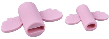 2 Stuks Leuke Angel Wing Kabel Protector Oortelefoon Usb Kabel Winder Draad Organisator Houder Clip Wrap Bureau Set Stationair Voor telefoon Roze