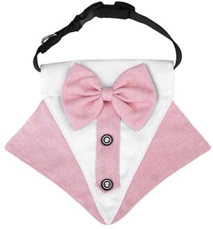 2 Stuks Leuke Mode Strikje Pak Stijl Halsband Verstelbare Ketting Ketting Cool Licht Geel