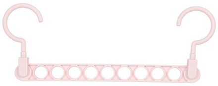 2 Stuks Magic Kleerhangers Opknoping Ketting Metalen Doek Kast Hanger Shirts Netjes Bespaar Ruimte Organizer Hangers Voor Kleding 2stk roze