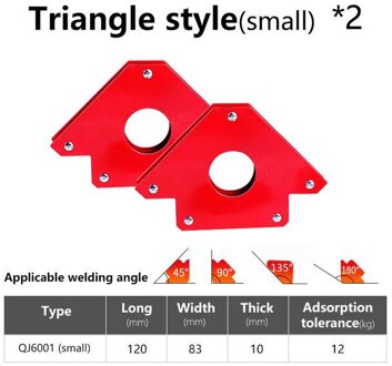 2 Stuks Magnetische Lassen Hoek Houder Klepstandsteller Solderen Locator Voor Lassen Hoeken Magnetische Lassen Magneet Houder 25LBS A 2stk