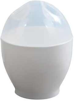 2 stuks magnetron eierkoker Witte Magnetron Cup stroper Eierkoker Stoomboot koken gereedschap keuken accessoires