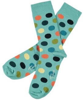 2 stuks Men Cotton Trend Pattern Sock Beige,Wit,Versch.kleure/Patroon,Blauw,Groen,Rood - Maat 41/45