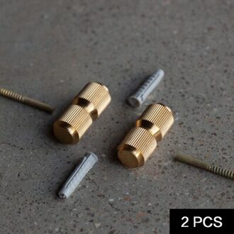 2 Stuks Messing Draad Haak Veranda Kleren Sleutel Eenvoudige Gouden Decoratie Effen Kleine Haak Opslag Gereedschap SHK-1739