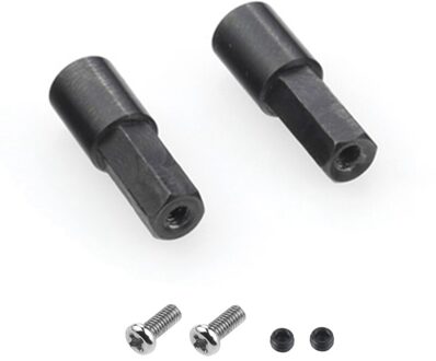 2 Stuks Metalen Achteras As Adapter Accessoires Voor Wpl D12 C14 C24 C34 B24 B36 Mn D90 D91 MN99S rc Auto Onderdelen