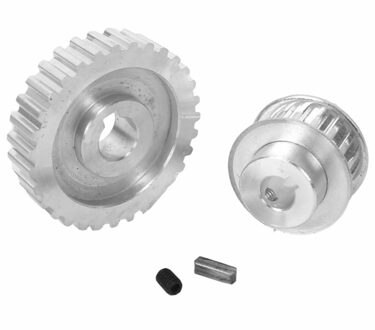 2 Stuks Metalen Synchrone Katrol Gear Motor Riem Versnelling Drive Wiel Gear S/N Cj0618 Mini Draaibank Tandwielen, metalen Snijmachine Gears