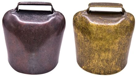 2 Stuks Metalen Vee Bells Schapen Bell Huisdier Kraag Ornament Landbouw Accessoires 6X6.3CM