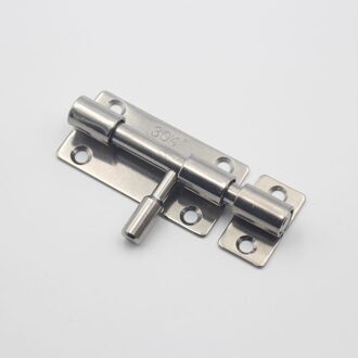 2 Stuks Meubelen Deur Bolt Klink 304 Rvs Sloten Schuifdeur Keten Klink Voor Gate Security Anti-Diefstal vat Gesp