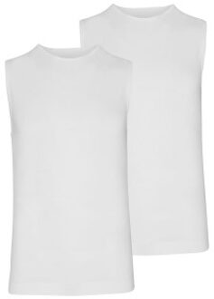 2 stuks Microfiber Athletic Shirt * Actie * Wit - Small,Medium,Large,X-Large,XX-Large