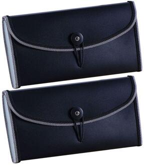 2 Stuks Mini Accordeon Bestand Mappen 13 Zakken Ontvangst Bestand Uitbreiden Portemonnee Map