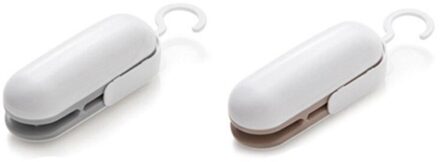 2 Stuks Mini Bag Sealer 2 In 1 Warmte Sealer En Cutter Handheld Draagbare Tas Resealer Sealer Voor Food Storage