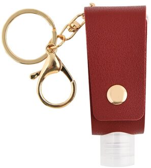 2 Stuks Mini Draagbare Handdesinfecterend Fles Sleutelhanger Houder Lege Navulbare Reizen Flessen Flip Cap Zeep Containers Met Sleutelhanger wijn