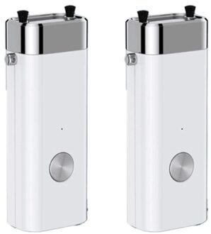 2 Stuks Mini Draagbare Negatieve Ionen Luchtreiniger Ketting Hanger Student Kinderen Mini Ketting Luchtreiniger wit