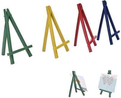 2 Stuks Mini Wedding Nummer Plaats Naam Card Stand Display Houder Frame Leuke Desk Decor Diy Levert 9 X16cm Plastic kunstenaar Schildersezel