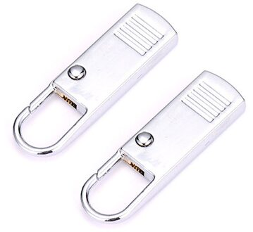 2 Stuks Mode Metalen Rits Rits Bliksem Reparatie Kits Rits Pull Voor Rits Slider Diy Naaien Craft Naaien Kits metalen Zip 01