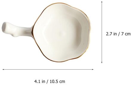 2 Stuks Mooie Keramische Gouden Rand Rack Eetstokjes Rest Kussen Lepel Vork Houder