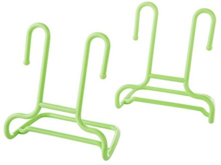 2 STUKS Multifunctionele Schoenenrek Stand Hanger Kinderen Kids Schoenen Plank Droogrek 2 In 1 Opknoping Of staande Magazijnstellingen Hanger 02