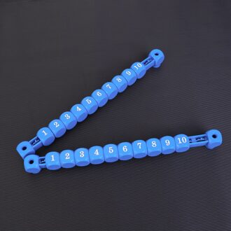 2 Stuks Multifunctionele Scoren Units Duurzaam Tafelvoetbal Tellers Markers Voor Tafel Voetbal Score Keeper (Rood) blauw