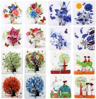 2 Stuks Muur Deur Self Adhesive Spoorloos Haken Keuken Kleerhanger Stok Op Badkamer, muur Opknoping Hanger Zelfklevende Haken