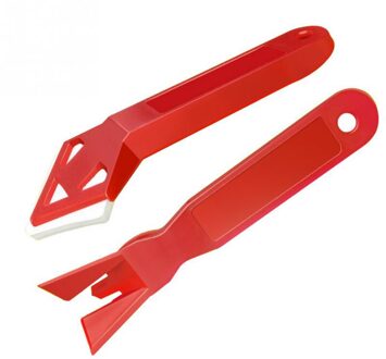 2 stuks Negatieve Hoek Schraper Glas Plastic Schop Blade Verwijdering Van Resterende Rubber Thuis Spatel Lijm Schop Thuis Cleaning Tools